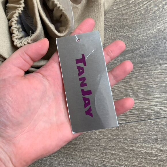 Tanjay Womens Pants Trousers Pleated Straight leg Khaki Brown Size 18 - Picture 7 of 11